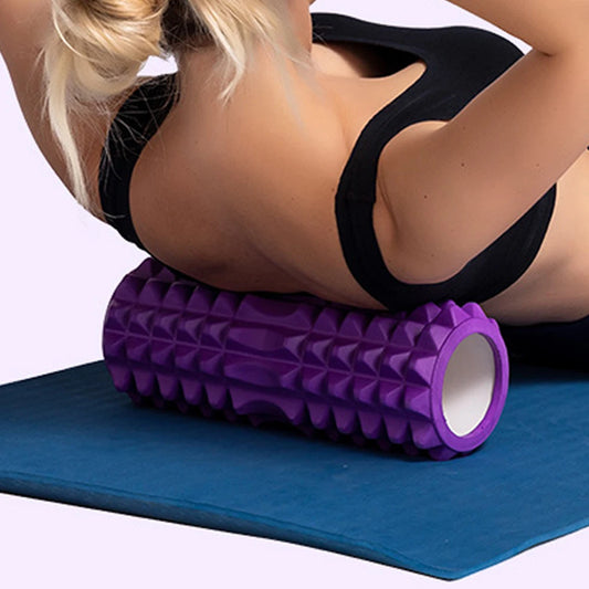 1Pc Foam Massage Roller, Hollow Yoga Column Fitness Equipment for Muscle Massage, Physiotherapy and Sports Rehabilitation, Rolle